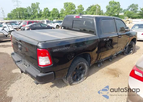 2021 Ram 1500 Big Horn 4X4 5'7 Box from USA, damaged, VIN 1C6SRFFT4MN818902